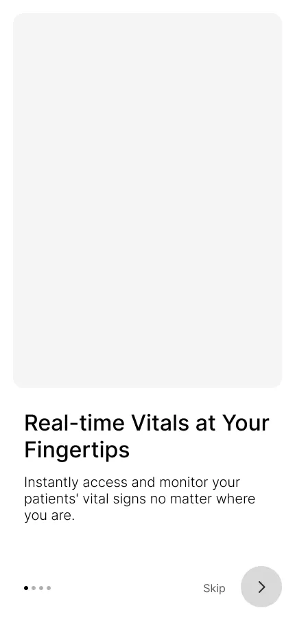 Onboarding step 1 screen