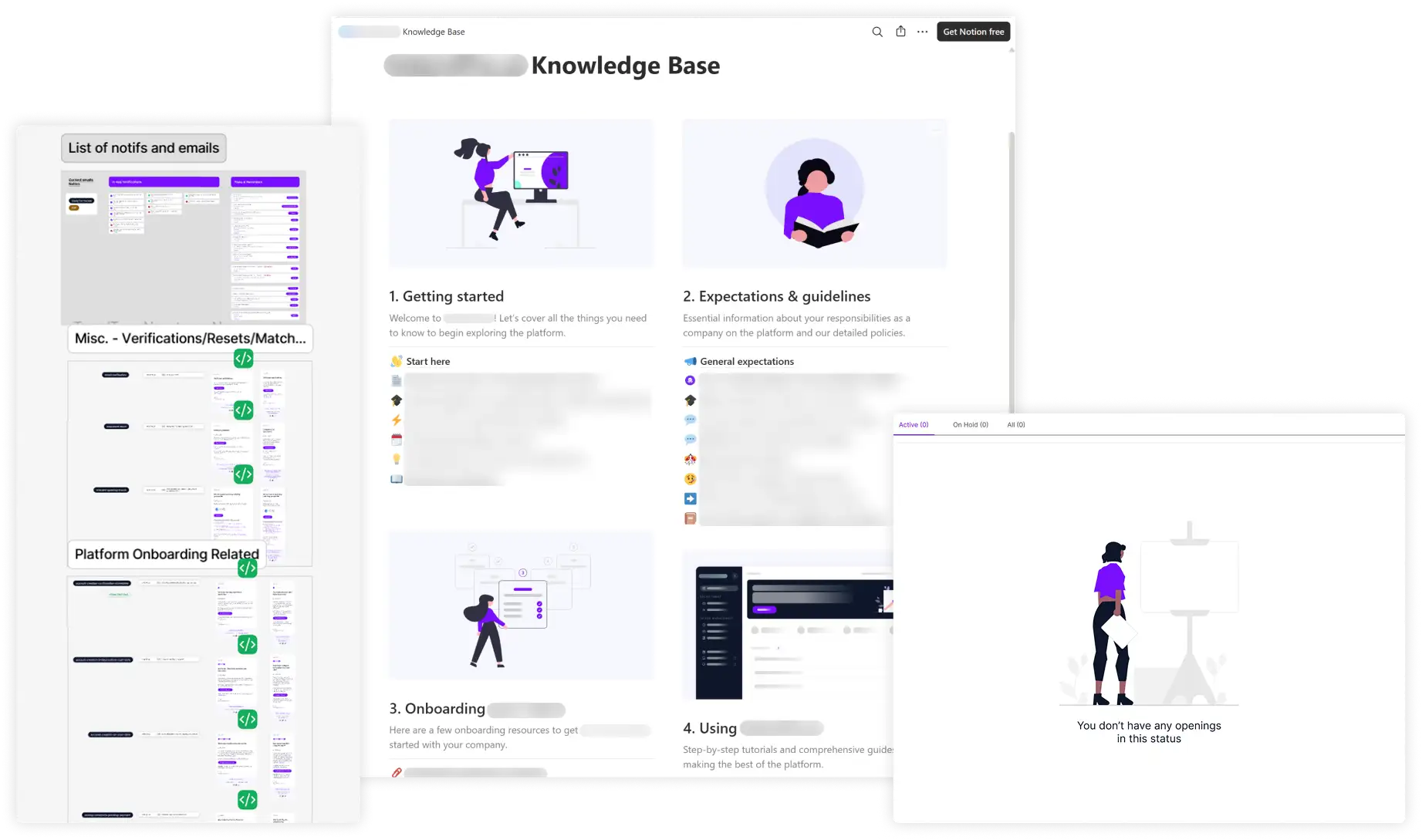Resource hub, empty state, and Figma working file for emails images