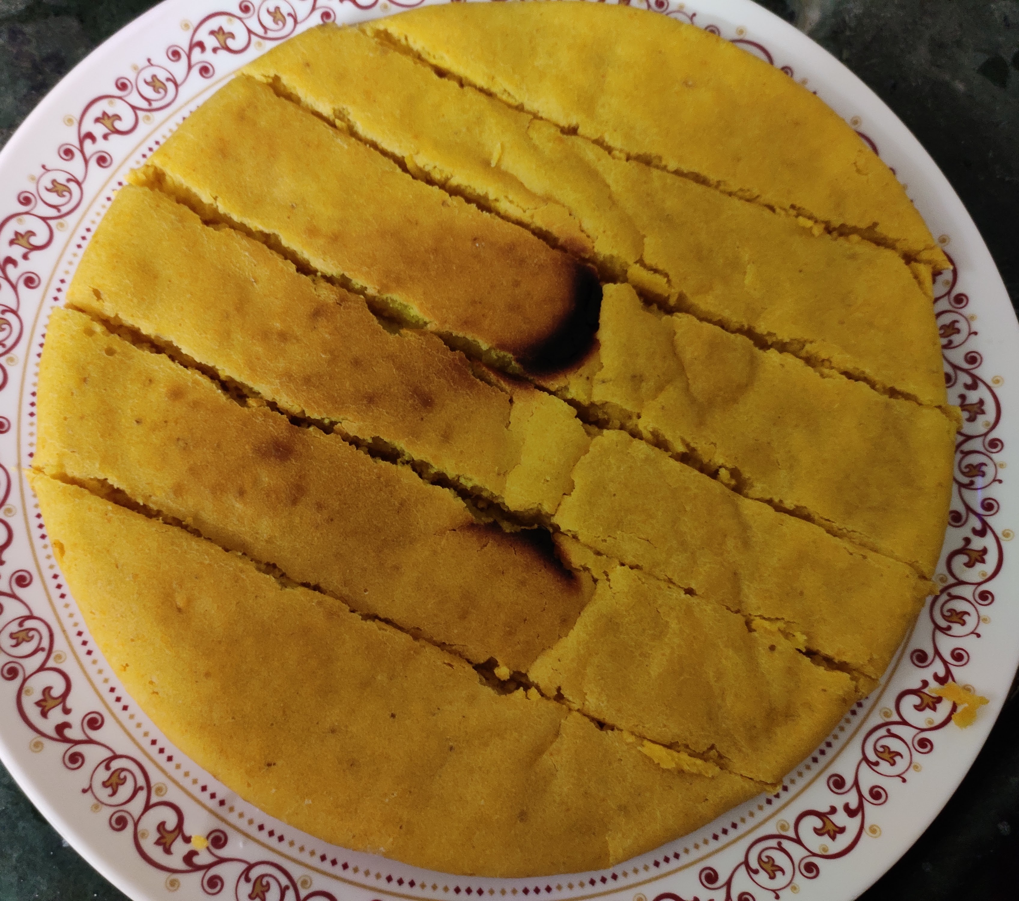 Home-made banana cake.